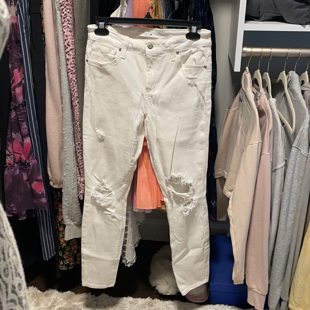 White Joes skinny ankle jeans size 27
